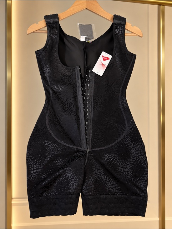 Colombiana Other - Black Lace-Trim Full Body Shaper Romper